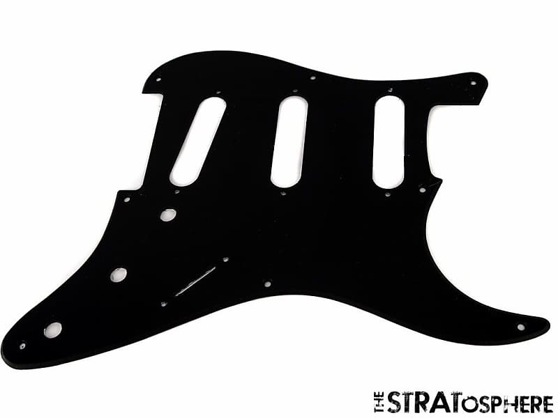 New Black Stratocaster Pickguard For Fender Usa Vintage Reverb 3194