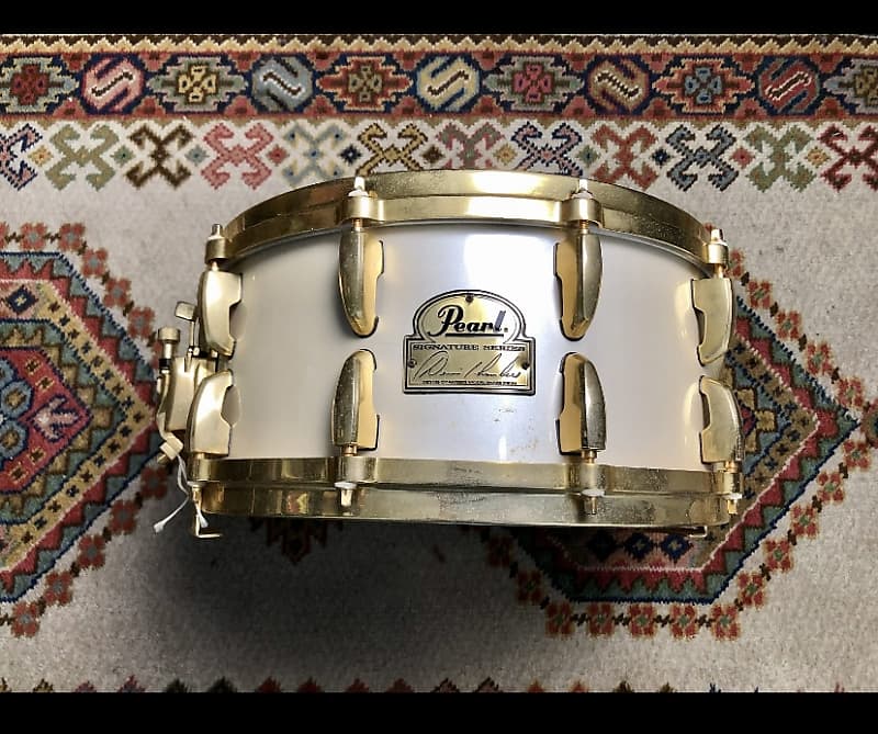 Pearl GOLD PLATED Dennis Chambers Signature 6.5x14" *RARE* image 1