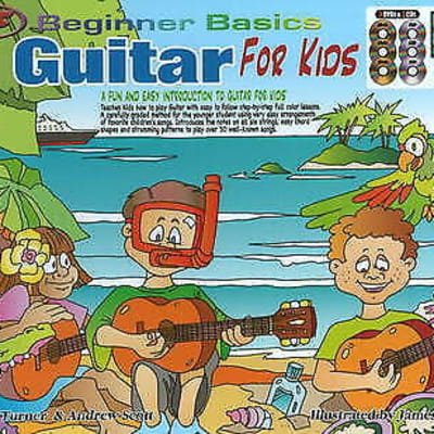 Learn to Play Guitar - Beginner Basics - Guitar for Kids Fun Easy Book DVDs - P8 X- for sale