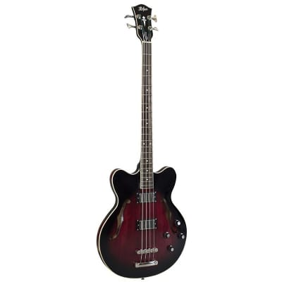 Hofner HCT-500/8-DC Verythin Bass, Dark Cherry image 1