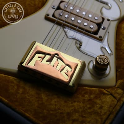 (Video) *One-of-a-Kind* Flite Lightning Strike, Ivory | 1980s Randy Rhoads Inspired Thunderbolt Shaped Axe | Ideal Touring / Travel Vintage Guitar | Made in England image 17