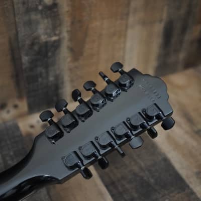 Guild F412 BLK 1974 Black 12 String Jumbo Acoustic Guitar Westerly Plant USA Rare Finish + Hard Case image 13