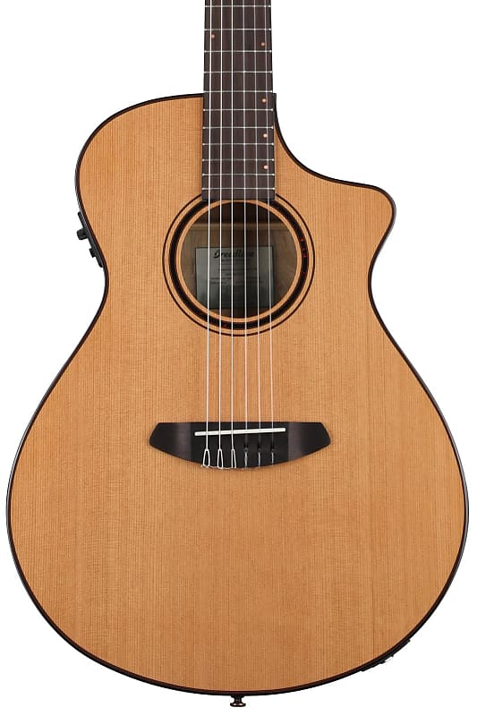 Breedlove ECO Pursuit Exotic S Concert CE Nylon String Acoustic-Electric Guitar - Red Cedar-Myrtlewood image 1