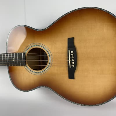 PRS Paul Reed Smith SE TE50E VS Tonare W/ Fishman pickup Acoustic Parlor Guitar Vintage Sunburst + PRS Case NEW T50E image 8