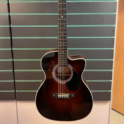 Sigma OMTC-1E-SB Polished Gloss Sunburst 2022 Electro-Acoustic Guitar image 1