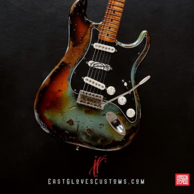 Fender Stratocaster Daphne Blue/Sunburst Heavy Aged Relic [$180 OFF for Limited Time Only] image 6