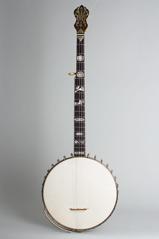 Fairbanks  Whyte Laydie # 7 5 String Banjo (1907), ser. #24019, original black hard shell case. image 1