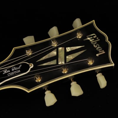 Immagine Gibson Custom Murphy Lab 1957 Les Paul Custom Reissue "Black Beauty" 3-Pickup Bigsby Light Aged (#995) - 13