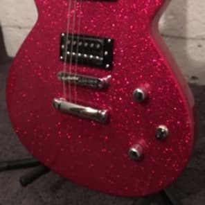 Daisy Rock Candy Electric Guitar Hot Pink Sparkle 2 Humbuckers Quality instrument image 3