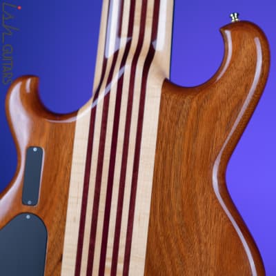 2000 Alembic Spoiler 7-String Bass Lined Fretless Natural image 11