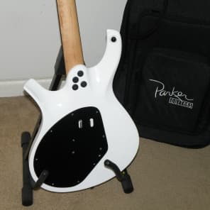 Ken Parker Guitar MaxxFly PDF60 white with original gig bag ready for new home needs nothing to play image 6