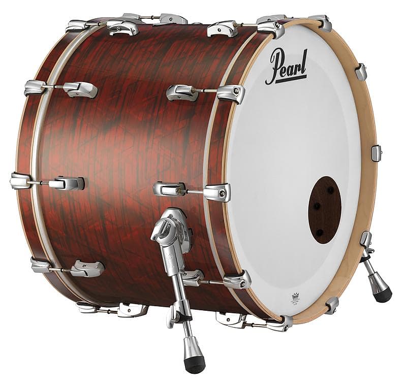 Pearl Music City Custom 26"x16" Reference Series Bass Drum w/o BB3 Mount RED GLASS RF2616BX/C407 image 1