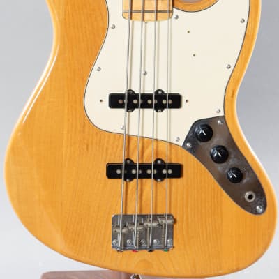 1993 Fender Japan JB75-90 ’75 Reissue Jazz Bass Natural image 2