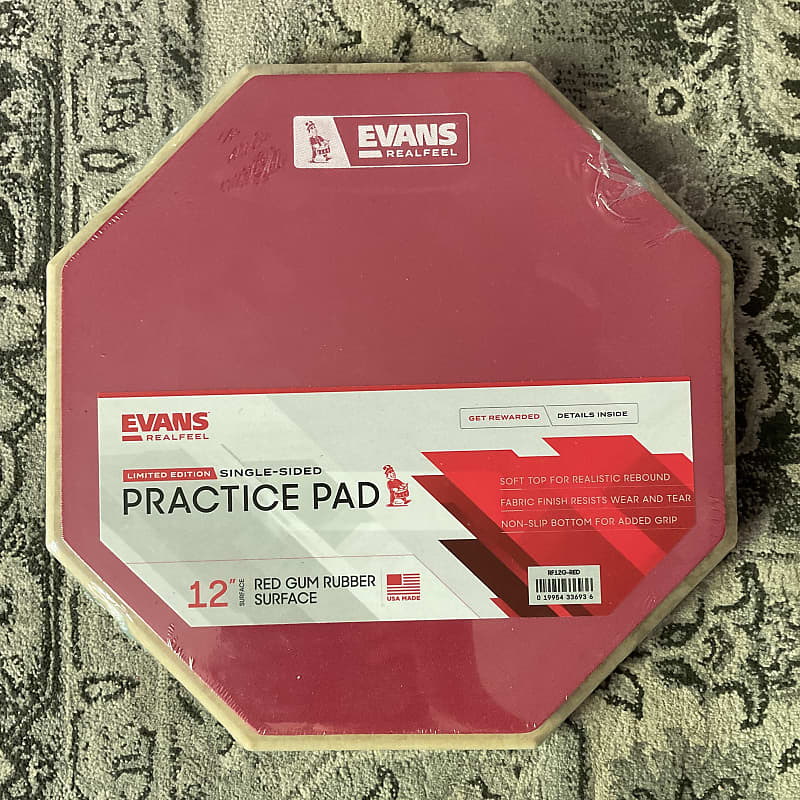 Evans RealFeel Limited Edition Single-Sided Practice Pad 12”