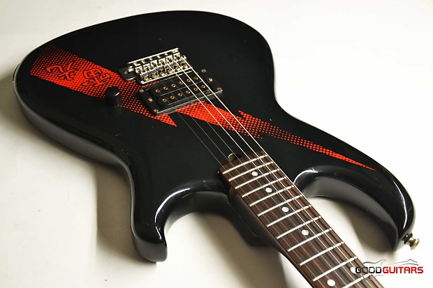 Aria Pro II RS Inazuma-I 1983-1984 Black w/Thunderbolt | Reverb