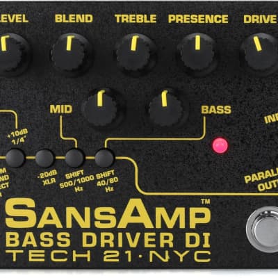 Tech 21 SansAmp Bass Driver DI Version 2 Pedal - #BSDR-V2