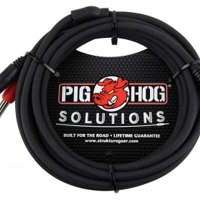 Pig Hog Solutions - 10ft Stereo Breakout Cable, 3.5mm to Dual 1/4, PB-S3410 image 4