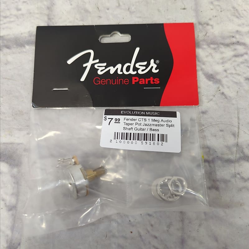 Fender CTS 1 Meg Audio Taper Pot Jazzmaster Split Shaft Reverb
