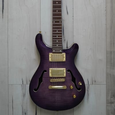 AIO Wolf KLP 45FM Electric Guitar - Purple Burst w/Gator Hard Case image 1