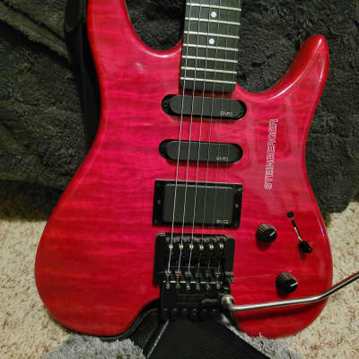 Steinberger GM4T 1990s - Red flame image 6