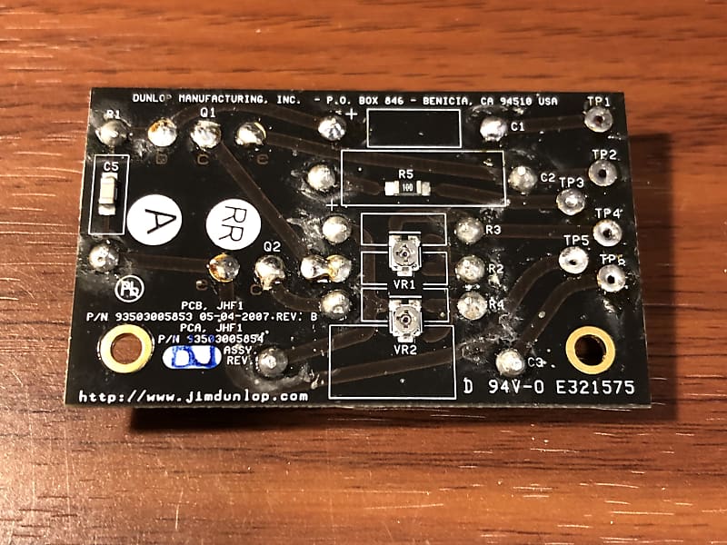 BC108 Fuzz Face PCB - JH-F1 Dallas Arbiter Dunlop Jimi Hendrix Circuit Board