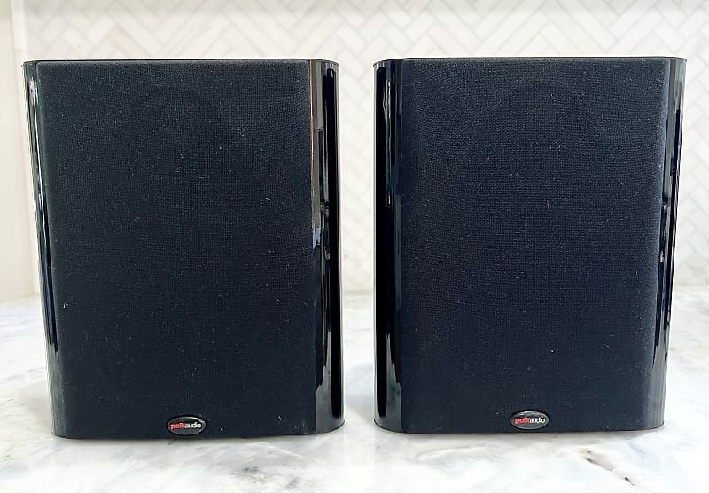 Polk Audio RM3300SAT Satellite Surround Speakers Pair Glossy Black