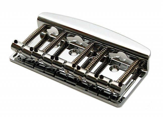 Hipshot 5-String Vintage Bass Bridge .750 Spacing - STAINLESS STEEL CHROME