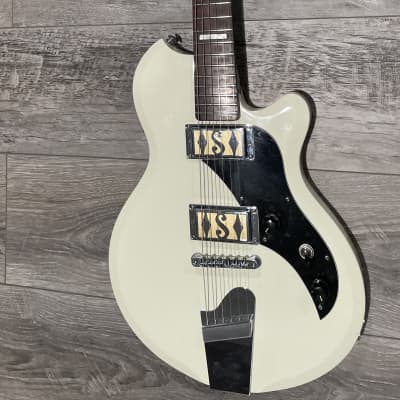 Supro 2020AW Westbury Dual Pickup Island Series Electric Guitar 2010s - Antique White for sale