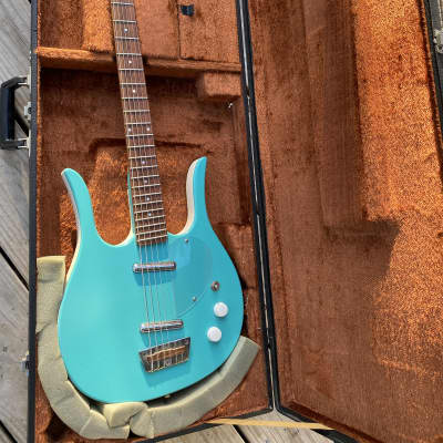 Jerry Jones Longhorn Bass6 bassVi 90’s  - Turquoise image 12