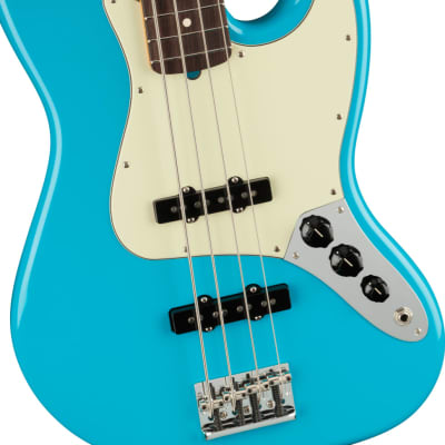 Fender American Professional II Jazz Bass. Rosewood Fingerboard, Miami Blue image 2