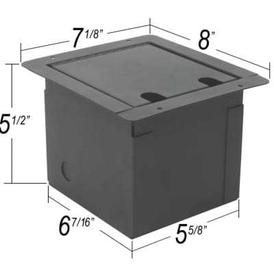 Elite Core FB-BLANK Recessed Floor Box with Customizable Plate image 8
