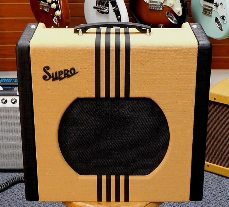 2023 Supro 1822 Delta King 12 15W 1x12 Tube Guitar Amp! Tweed and Black Finish! VERY NICE!!! image 1