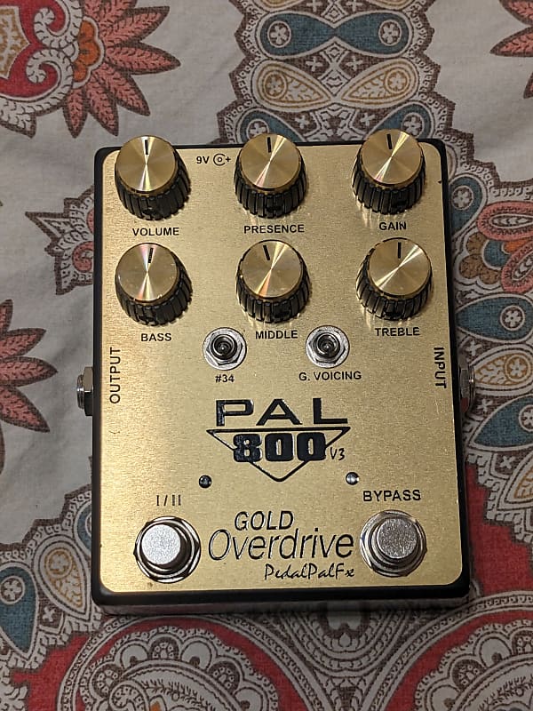 PedalPalFx PAL800V3 Gold Overdrive Slash JCM 800 34 Tone, Reverb