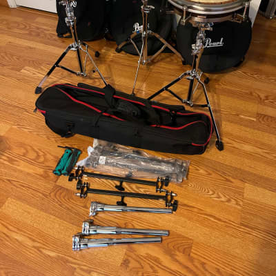 Full Pearl Travel Conga Set with Stands and Bags | Reverb