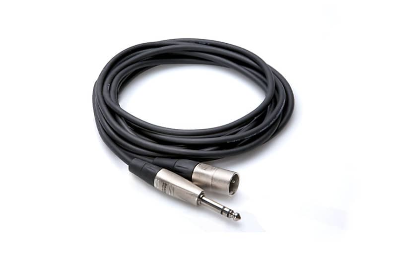 Hosa HSX-003 Pro Cable 1/4"" TRS to XLR Male 3ft image 1