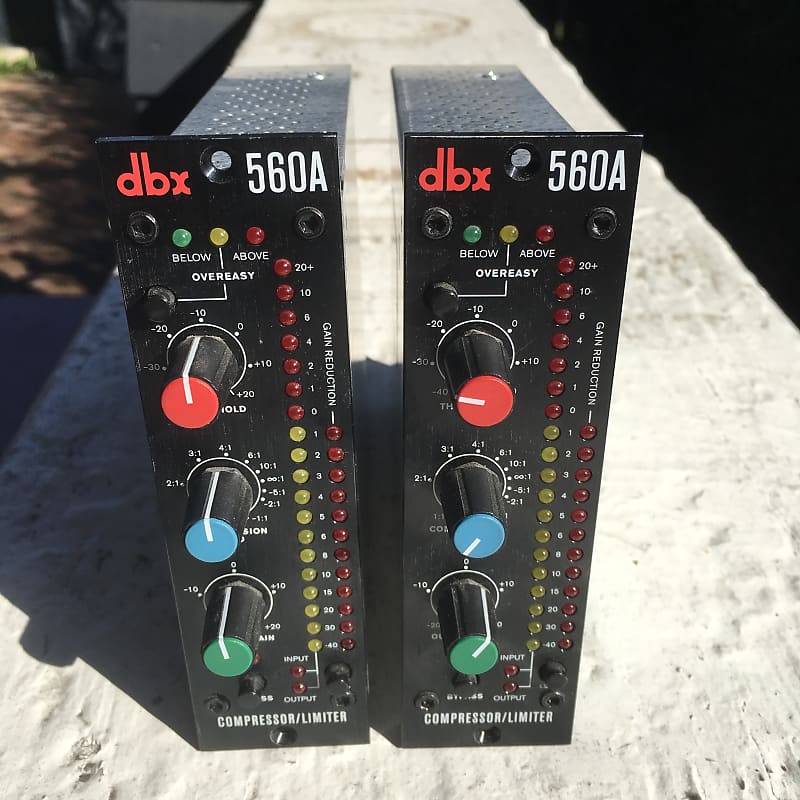 Pair dbx 560A 500 Series Compressor / Limiter Module