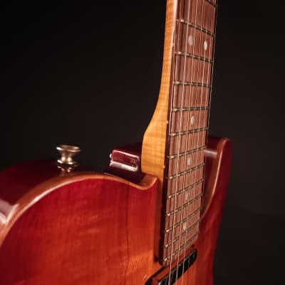 Fender American Select Carved Top Koa Telecaster 2012 - Sienna Edge Burst image 12