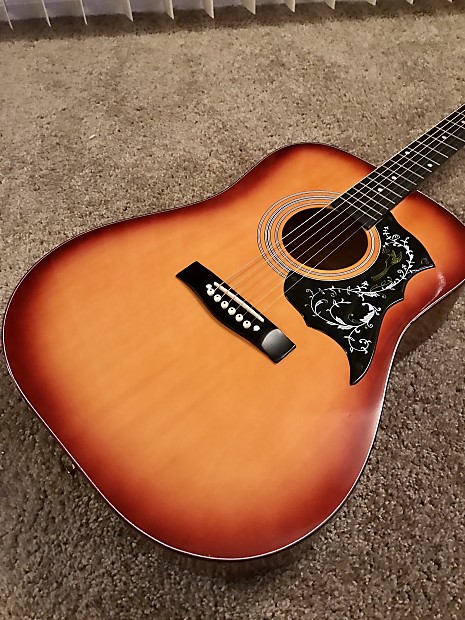 Harmony acoustic guitar model 01010 hot sale