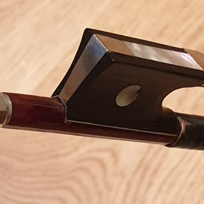 Old French Mirecourt violin bow  1900 image 11