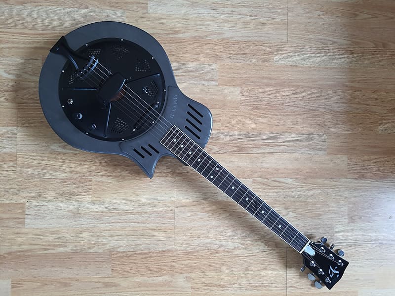 Resonator Style Guitar with Lipstick Pickup. Reverb UK