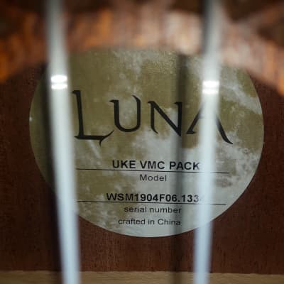 New Luna VMC Concert Ukulele Pack W/ Bag, Tuner+ Chord Chart image 6