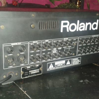 Roland M-16 16-Channel Line Mixer Used need work with first input channel bad signal red always image 7