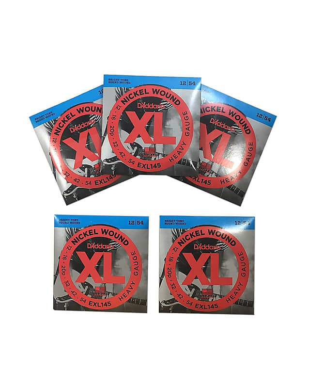 D Addario Guitar Strings 5 Pack Electric EXL145 Medium Reverb UK