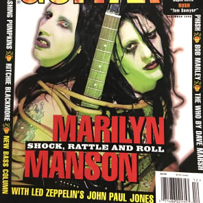 Guitar World Magazine December 1996 Marilyn Manson is on the Reverb