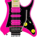 Traveler Guitar Vaibrant Deluxe V88X Electric Guitar, Hot Pink w/ Gig Bag
