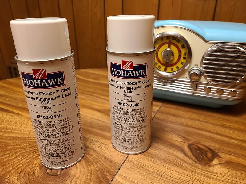Mohawk nitrocellulose nitro spray lacquer finish (x2) Reverb