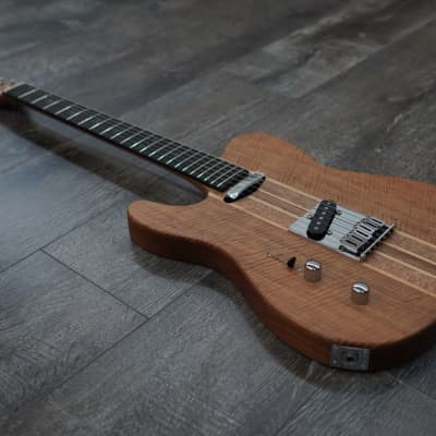 AIO TC1 Left-Handed Electric Guitar - Natural Walnut 001 image 5