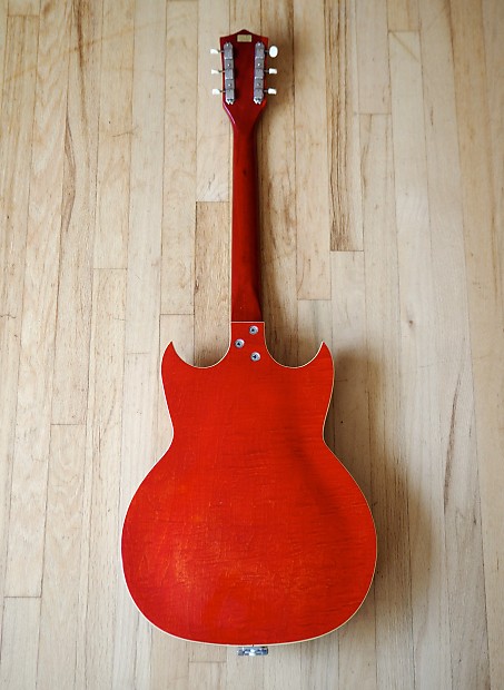 Kay Red Devil K-592 1960's (Just Serviced) Factory Bigsby w