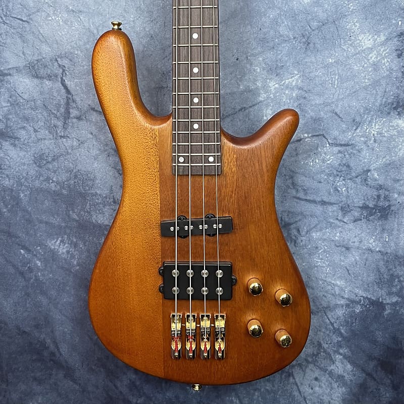 SX SWB1 Active Bass Guitar in Natural