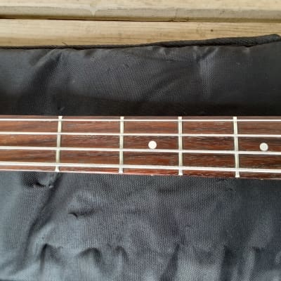 Used Valley Arts California Pro Electric Bass Guitar w/ Fender Gig Bag! Rare Blue Finish, EMG Pickups! image 5